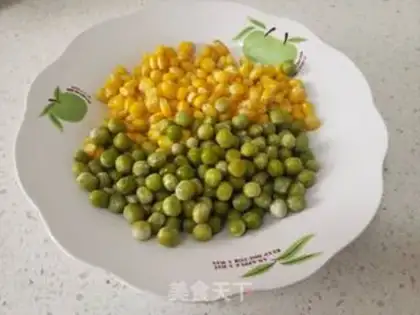 Make Peas and corn step 0