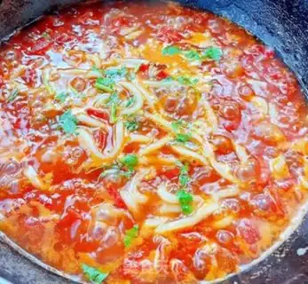 Make Tomato lunch and eggnog noodles step 9