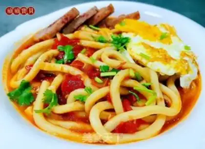 Make Tomato lunch and eggnog noodles step 10