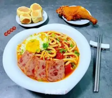 Make Tomato lunch and eggnog noodles step 11