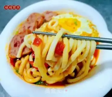 Make Tomato lunch and eggnog noodles step 12