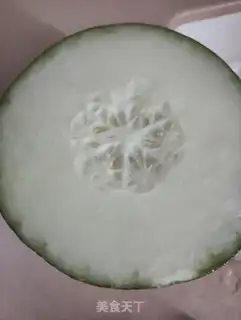 Make Golden ham and melon soup step 2