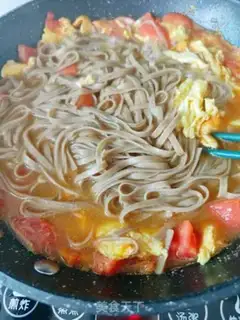 Make Tomato egg noodle step 12