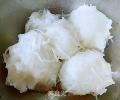 Make Double radish silkballs step 4