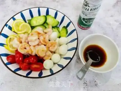 Make Vegetable shrimp ball salad step 5