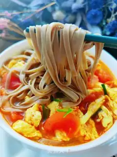 Make Tomato egg noodle step 16