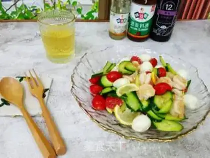 Make Vegetable shrimp ball salad step 7