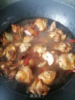 Make Red burning pig hoof step 6