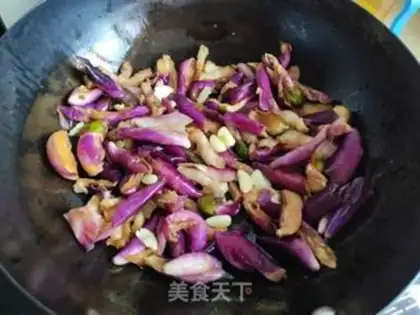 Make A five-flower eggplant fan step 7