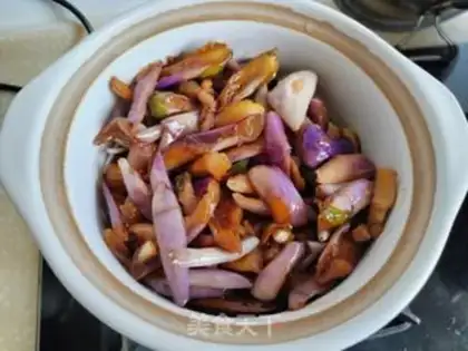 Make A five-flower eggplant fan step 9
