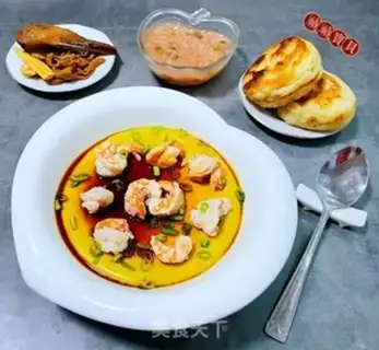 Make Fried shrimp steamed eggs step 12