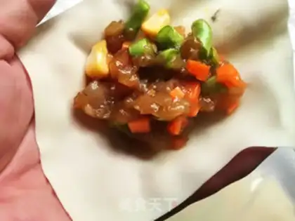Make Shrimp crystal bag step 6