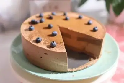 Make Chocolate mousse cake step 17