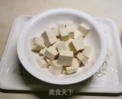 Make Sesame sauce and tofu step 1