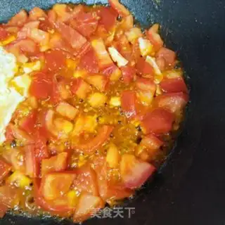 Make Tomato egg mushroom soup step 4