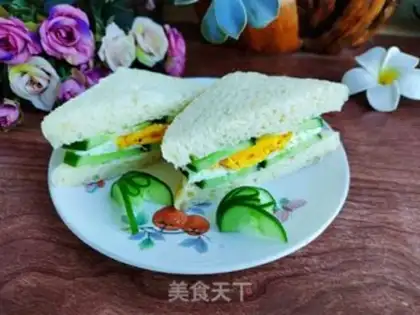 Make cucumber egg sandwich step 8