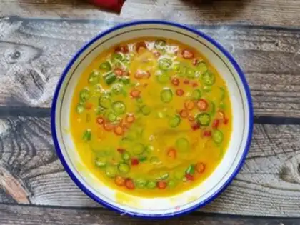 Make Cream pepper for fried eggs step 2