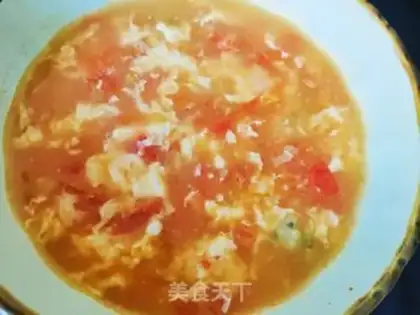 Make Tomato shrimp balls, egg soup step 8