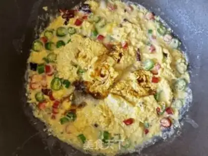 Make Cream pepper for fried eggs step 9