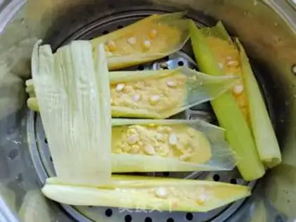 Make Fresh corn cake step 3