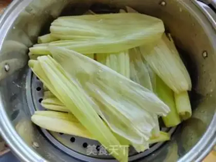 Make Fresh corn cake step 4