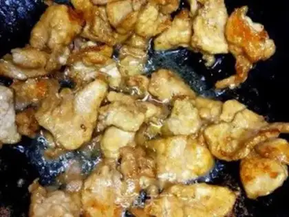 Make Remember the little fried meat step 2