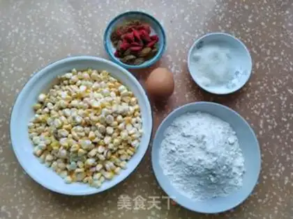 Make Egg and fresh corn cake step 0