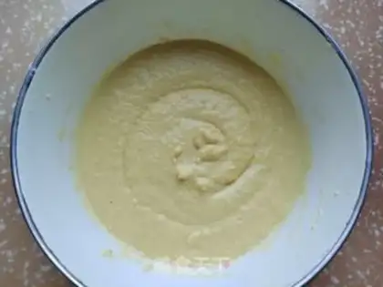 Make Egg and fresh corn cake step 4