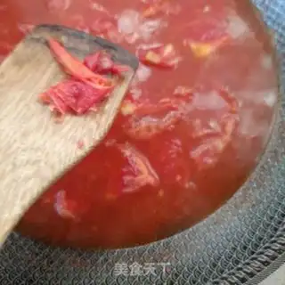 Make Pork tomato egg soup step 5