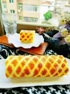 Make # Fancy cake rolls # step 26