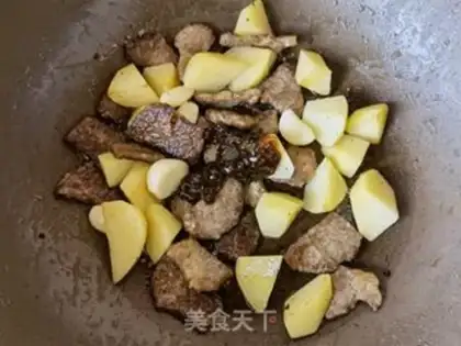 Make Potato, snowflake steak step 9
