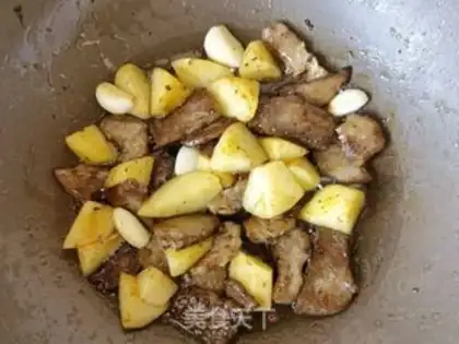Make Potato, snowflake steak step 10