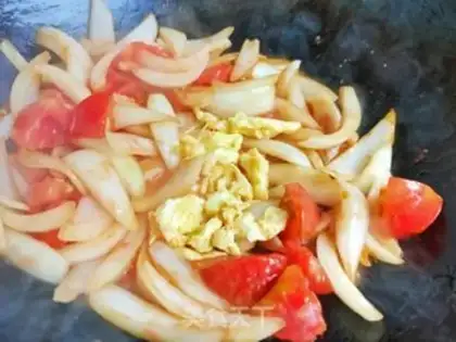 Make Onion fried eggs step 7