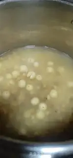 Make Lotus green bean congee step 4