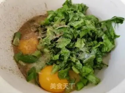 Make Fried eggs from barley step 1