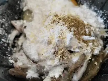 Make Blow up wild fish step 1