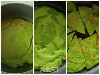 Make A green eggcake step 4