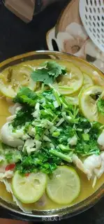 Make Gold soup lemon fish step 10