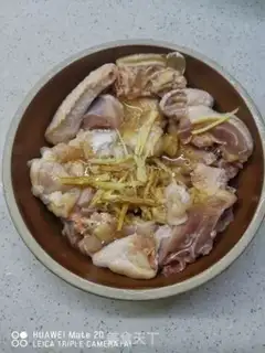 Make Gold needles, steamed chickens step 0