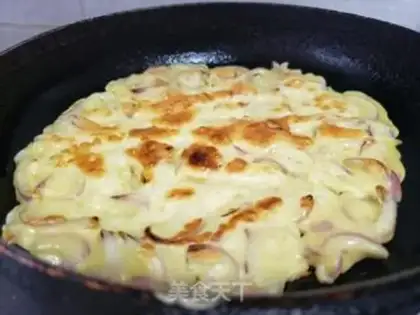 Make Onion egg pancakes step 5