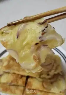 Make Onion egg pancakes step 8