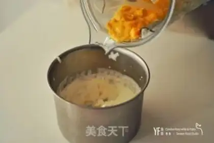 Make Mango white ice cream step 3