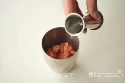 Make Peaches ice cream step 2