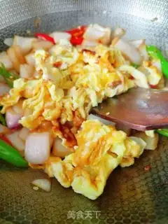Make Onion fried eggs step 9