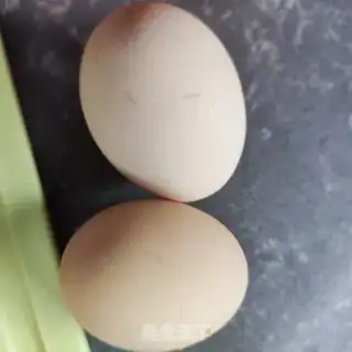 Make Eggs and green mushrooms step 2