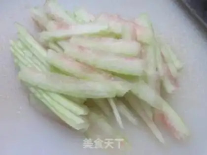Make Squeeze and fry watermelon step 2