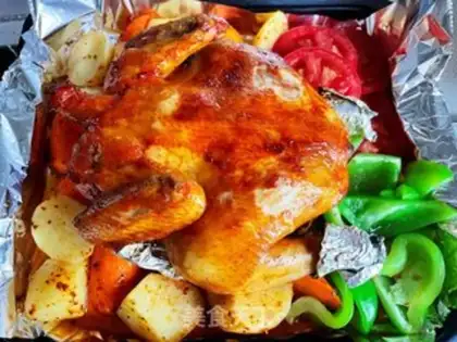 Make Orléans chicken platter step 16