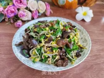 Make Blackwood green bean sprouts step 8