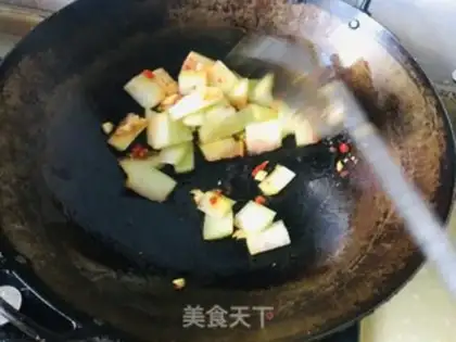 Make Fire watermelon step 3
