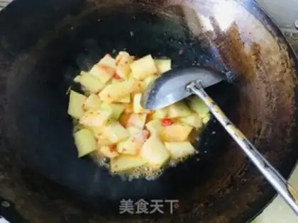 Make Fire watermelon step 6